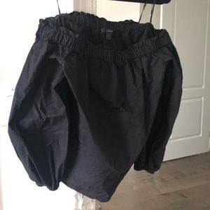 J Crew Off the Shoulder Top with Balloon sleeves